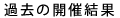 過去の開催結果