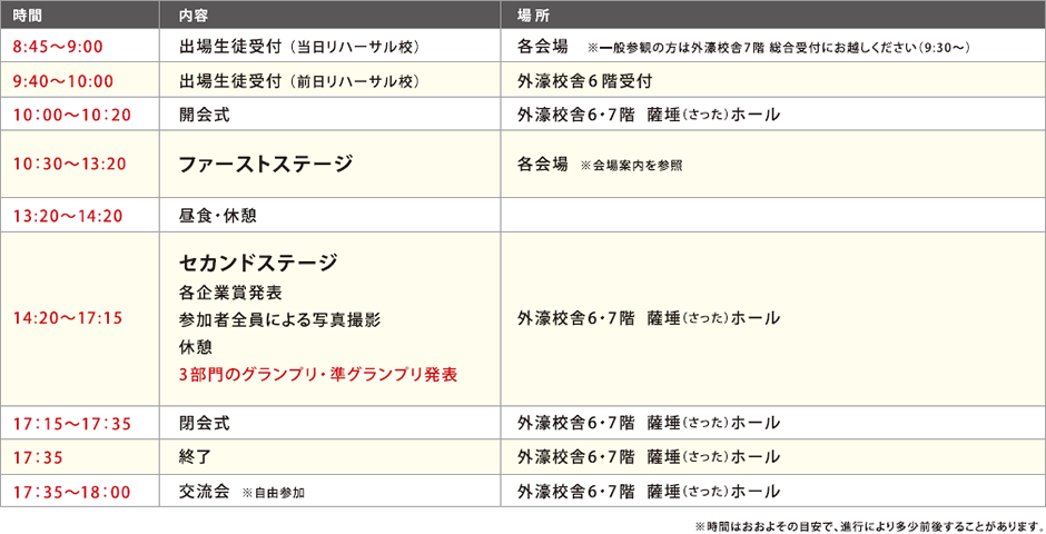 timetable